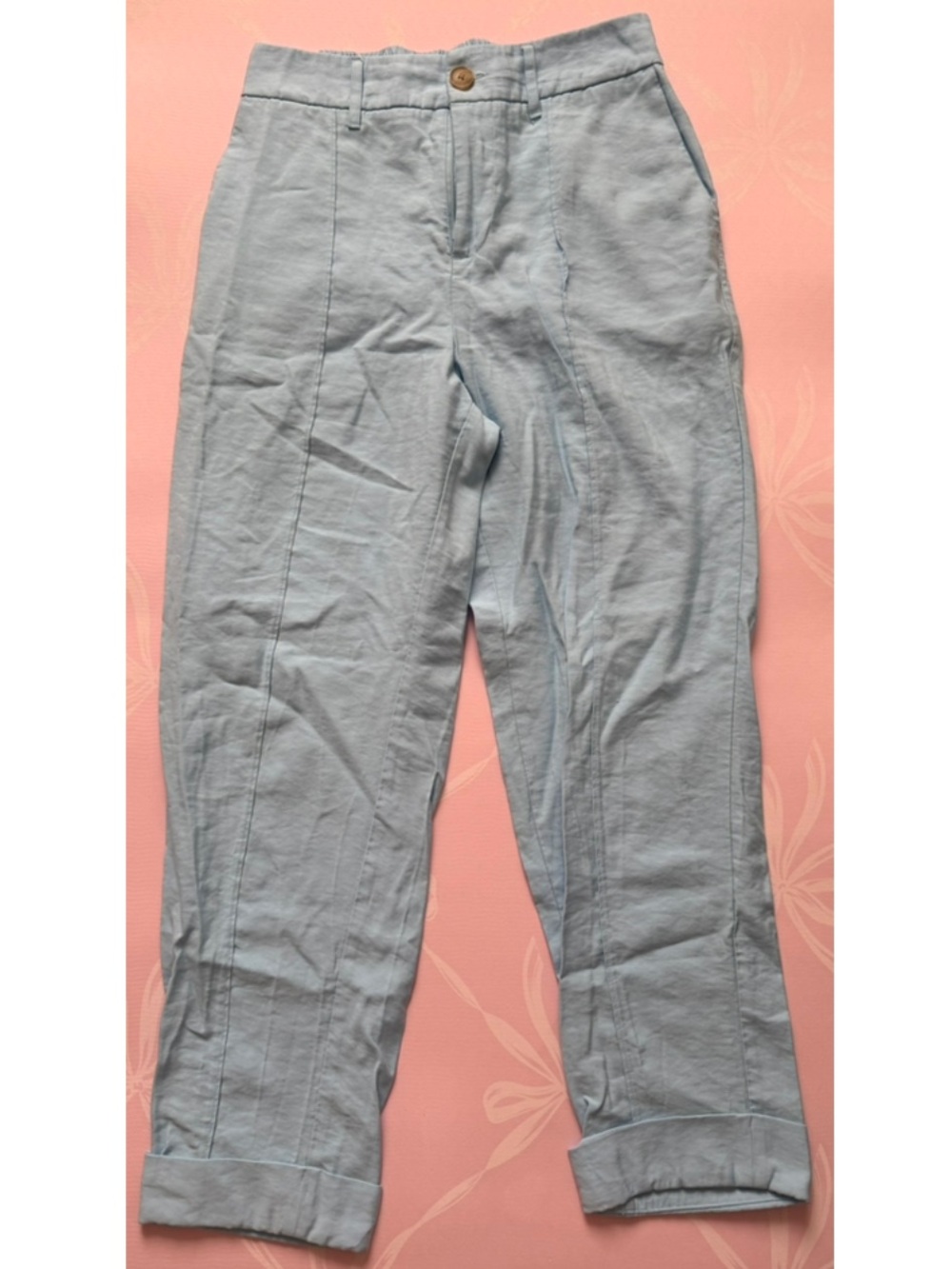Light Blue Casual Trousers